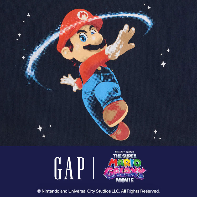 GAP�i�M���b�v�j�̃V���b�v�j���[�X�u�w�U�E�X�[�p�[�}���I�M�����N�V�[�E���[�r�[�x ���L�O�����X�y�V�����R���N�V�����B �v