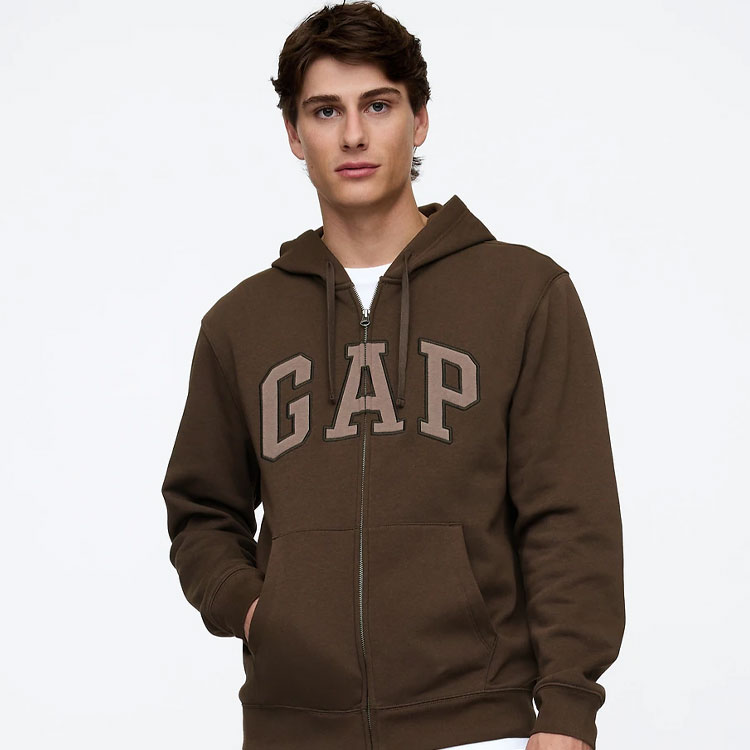 セール GAP CLASSICロゴ ジップアップパーカー パーカー GAP ギャップ のファッション通販