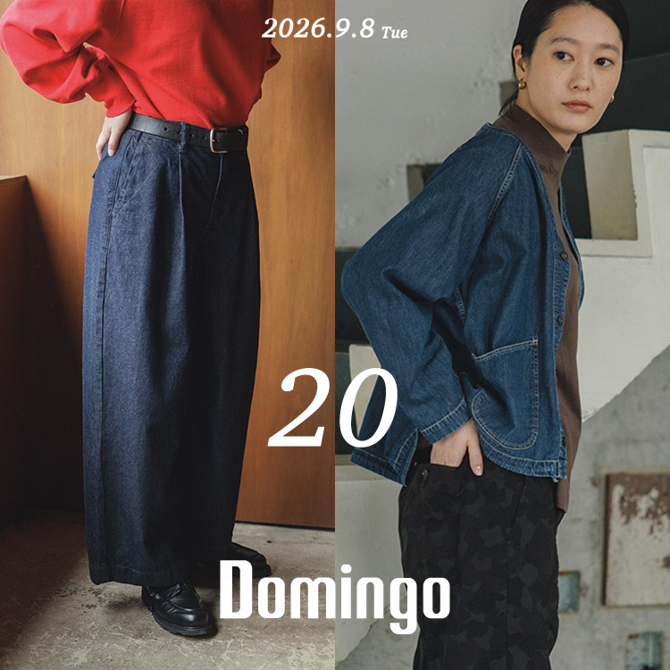 Brocante / ブロカント] 12ozリングデニム アンプリッセパンツ（デニム