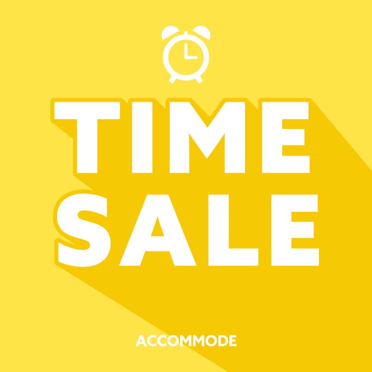 ACCOMMODE�i�A�R���f�j�̃V���b�v�j���[�X�uTIME SALE�v