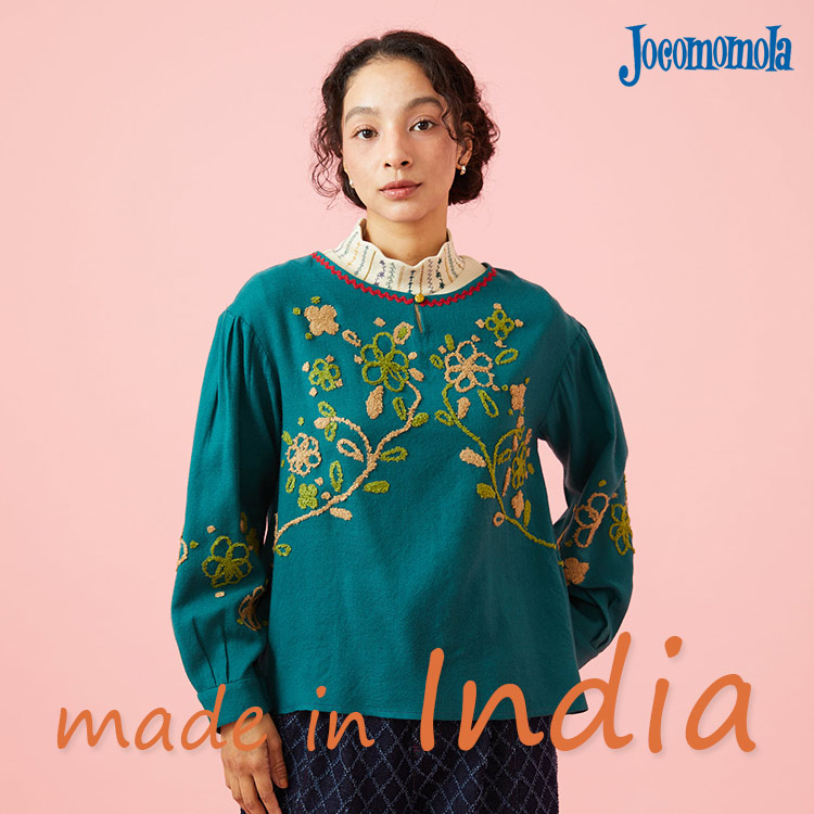 Jocomomola�i�z�R�������j�̃V���b�v�j���[�X�u�H�~�̂��������y���ށAmade in�C���h���W�v