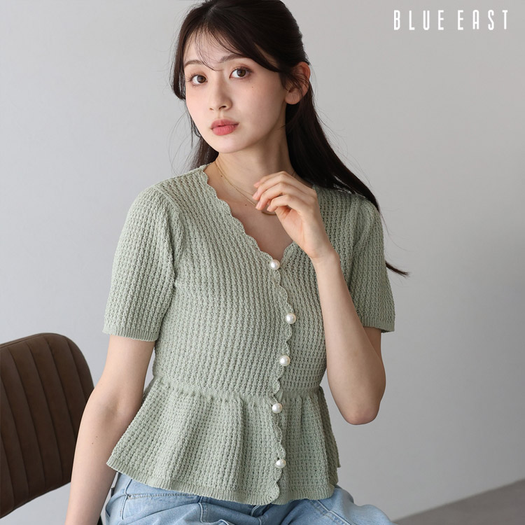 完売商品】BLUEEAST ツイードフリンジベスト入学式入園式ジレベスト