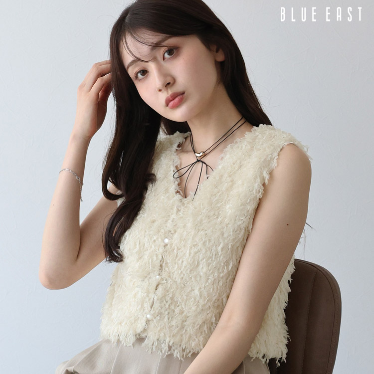 安い割引 フェザーフリンジベスト（ベスト）｜BLUEEAST（ブルーイースト ジャケット・アウター