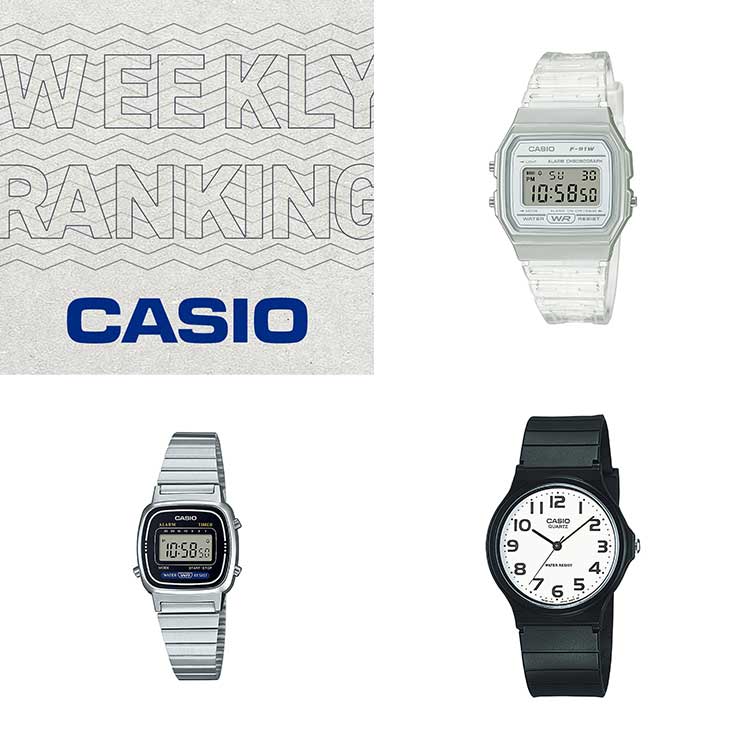 CASIOiJVIj̃Vbvj[XuyCASIOzWOMEN'S WEEKLY RANKINGv