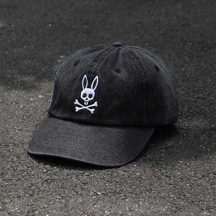 PSYCHO BUNNY サイコバニー ネイビーキャップ 美品 Psycho Bunny（サイコバニー）の「[GOLF]NEON BUNNY キャップ