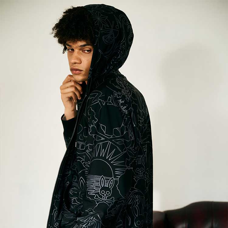 Psycho Bunny�i�T�C�R�o�j�[�j�̃V���b�v�j���[�X�u�y�T�C�R�o�j�[�z�l�C�̃p�[�J�v