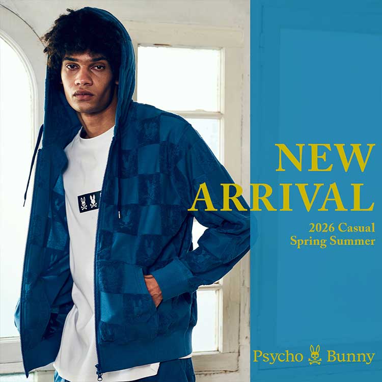 Psycho Bunny�i�T�C�R�o�j�[�j�̃V���b�v�j���[�X�u�y�t�̐V����ׁz�p�C���W���J�[�h�Z�b�g�A�b�v���t�J���[�A�C�e���v