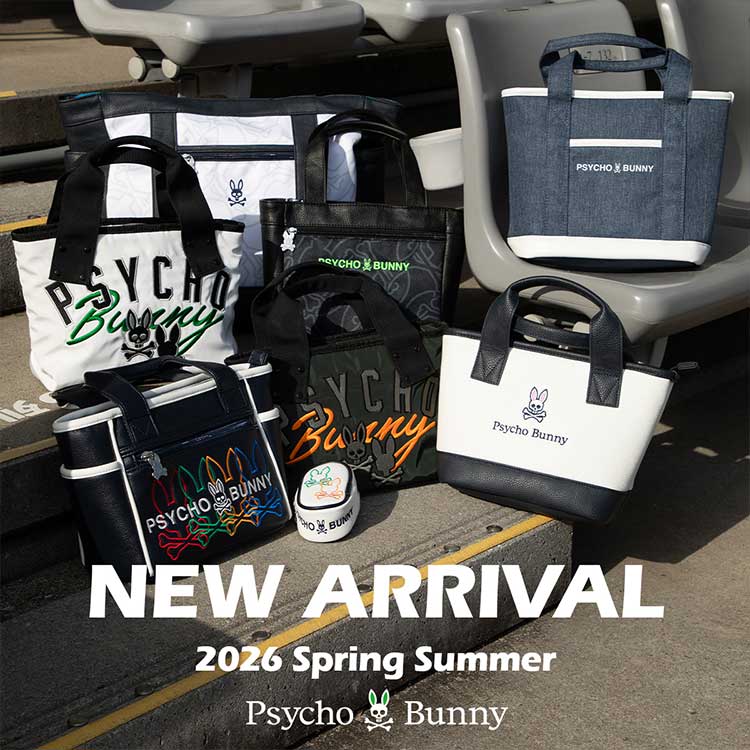 Psycho Bunny�i�T�C�R�o�j�[�j�̃V���b�v�j���[�X�u�yGOLF�z�o�b�O�A�G�݁v