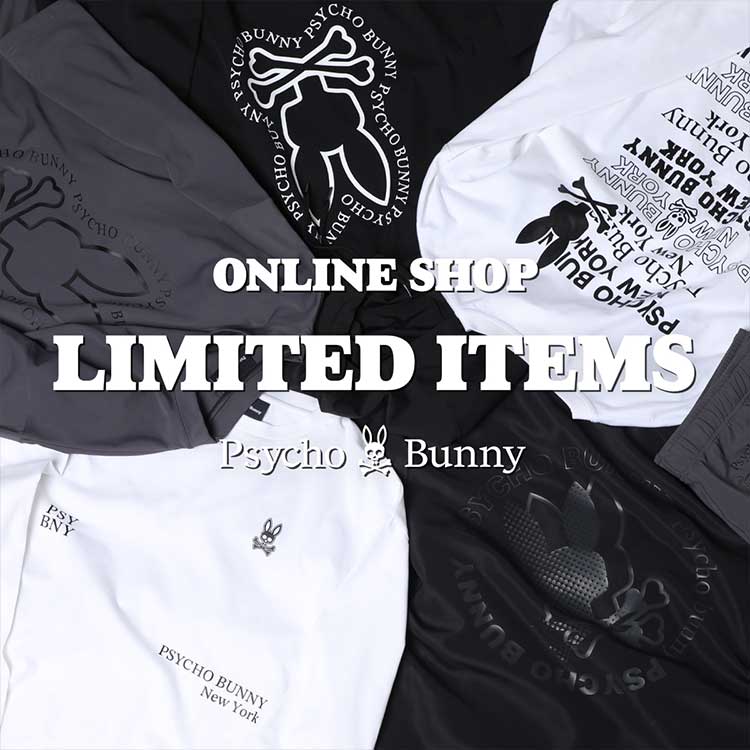Psycho Bunny�i�T�C�R�o�j�[�j�̃V���b�v�j���[�X�u�y�T�C�R�o�j�[�z�I�����C�����菤�i�v