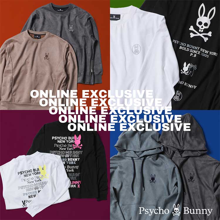 Psycho Bunny�i�T�C�R�o�j�[�j�̃V���b�v�j���[�X�u�y�V��z�I�����C�����菤�i�v