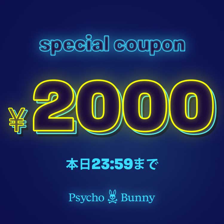 Psycho Bunny�i�T�C�R�o�j�[�j�̃V���b�v�j���[�X�u�y���Ԍ���z�N�[�|���̂��m�点�v