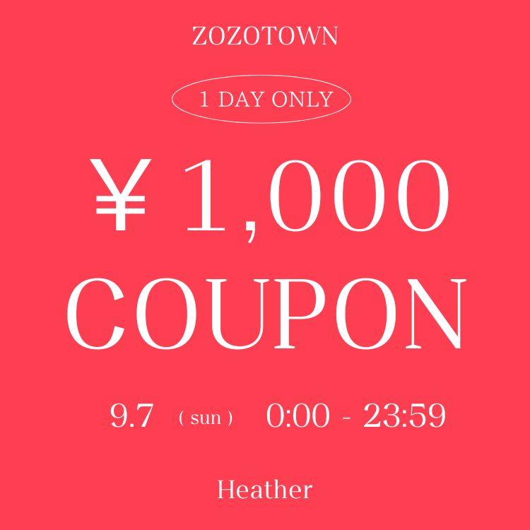 HeatheriwU[j̃Vbvj[Xuy1,000~N[|JÒz9/7ijIVZ[ACeΏۂłI v