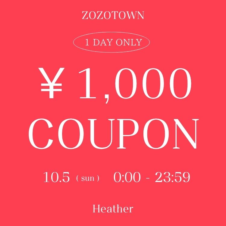 HeatheriwU[j̃Vbvj[Xuy1,000~N[|JÒz10/5ijIVZ[ACeΏۂłIv