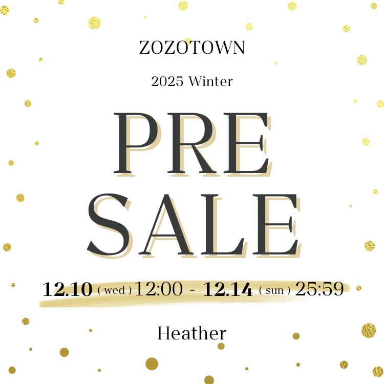 HeatheriwU[j̃Vbvj[XuyPRE SALEz^CZ[JÒIlC̃jbgAE^[Ɂv