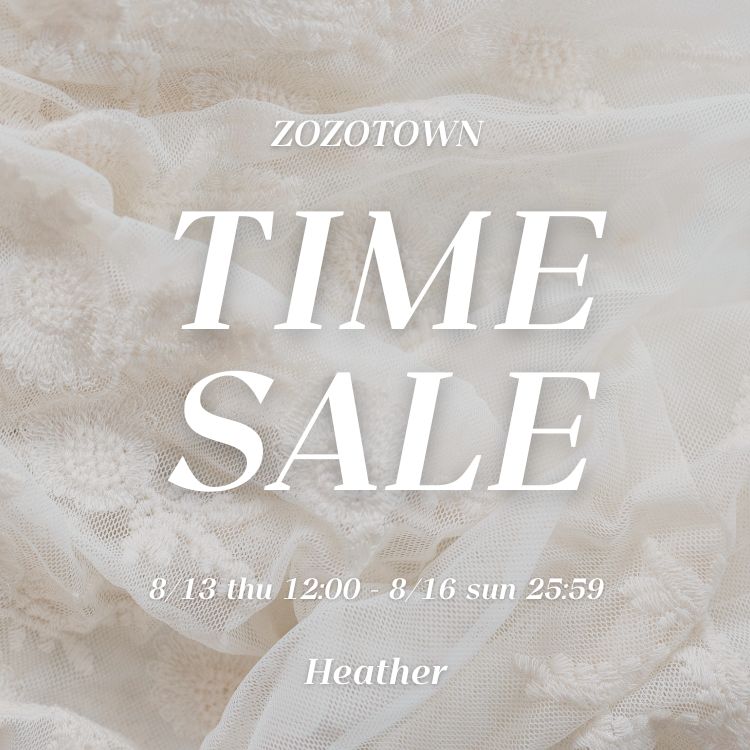 Heather�i�w�U�[�j�̃V���b�v�j���[�X�u�������Ȃ�R���I�ā��H�܂Ŏg����ITEM��TIME SALE��v