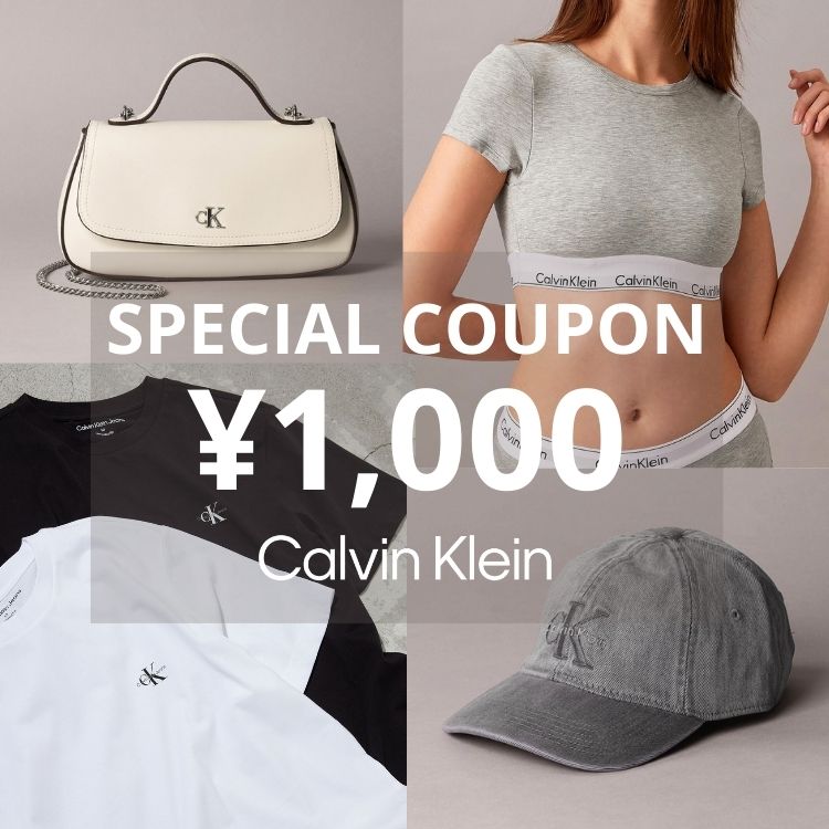 Calvin KleiniJoNCj̃Vbvj[XuyCalvin Kleinz{聏1,000 OFFN[|Iv