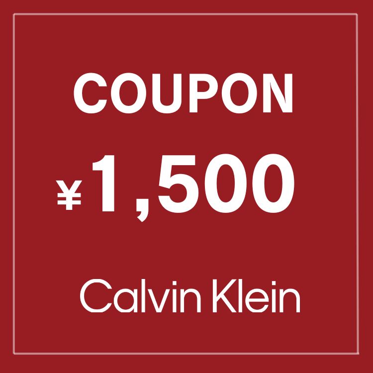 Calvin Klein�i�J���o���N���C���j�̃V���b�v�j���[�X�u�yCalvin Klein�z1,500�~OFF�N�[�|�� �v���[���g �v