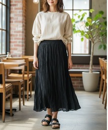 BY THE BAY�i�o�C�U�x�C�j�̃V���b�v�j���[�X�u�y�i�`�������E��l�t�F�~�j���z1���ł�����ꊴ�����o���郍���O�t���A�X�J�[�g�v