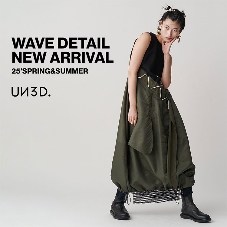 WAVE DETAIL OP / ウェーブディテールワンピース（ワンピース