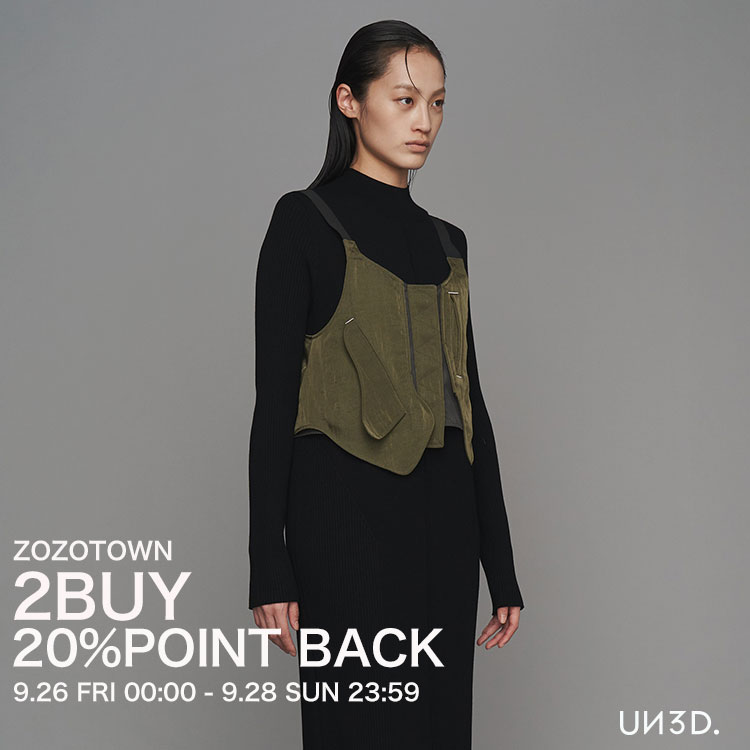 UN3D.タンクトップ ノースリーブ IRREGULAR HEM TT UN3D. タンクトップ ノースリーブ IRREGULAR HEM TT / イ