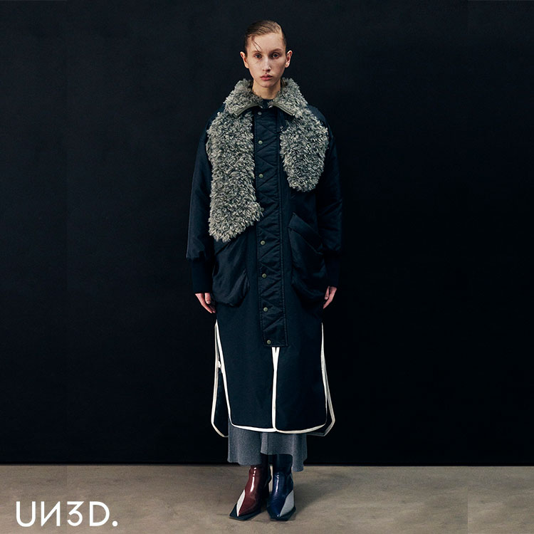 トップス OMMO DRAWSTRIG COCOON KT UN3D. MOGOL COCOON KT TOP / モールコクーンニットトップ（ニット