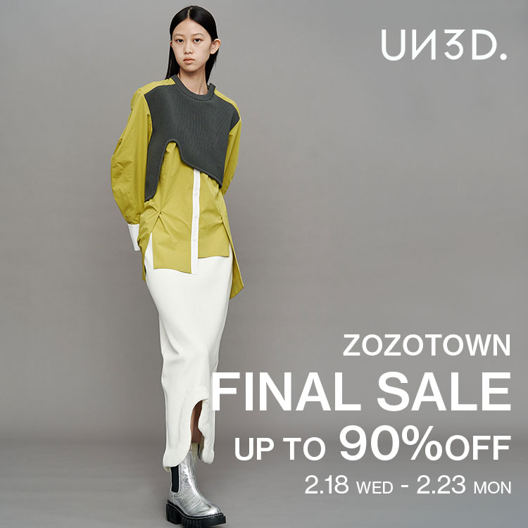 UN3D.�i�A���X���[�h�j�̃V���b�v�j���[�X�uMAX90��OFF�IZOZO FINAL SALE�J�Ò��I�v