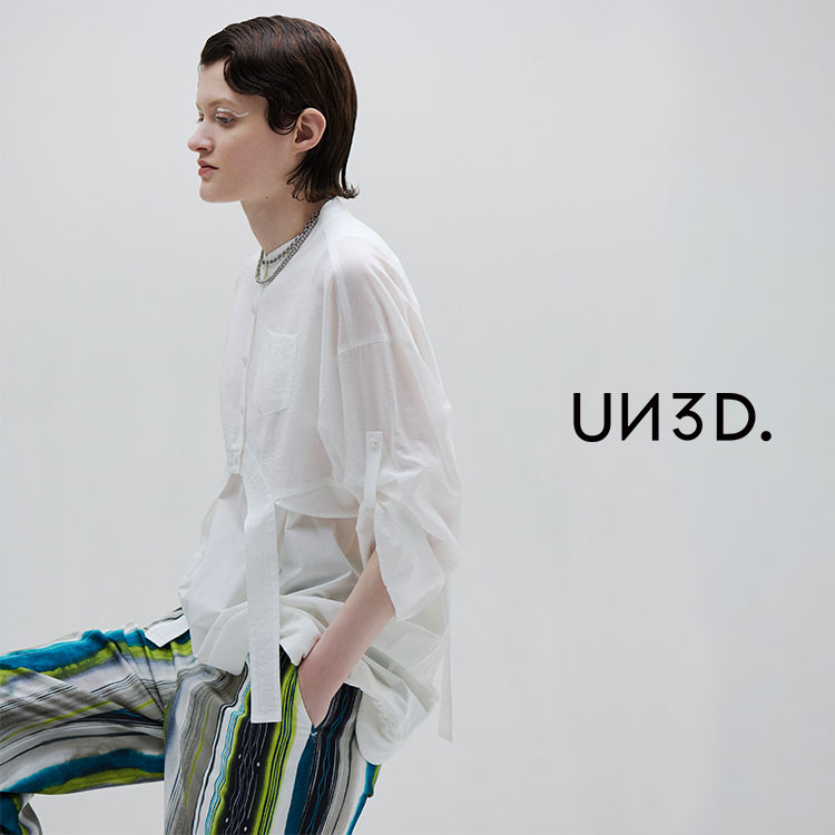 UN3D.�i�A���X���[�h�j�̃V���b�v�j���[�X�u���������Ă̋C���ŏo�ԓ����̃V�A�[�V���[�g�V���c�v