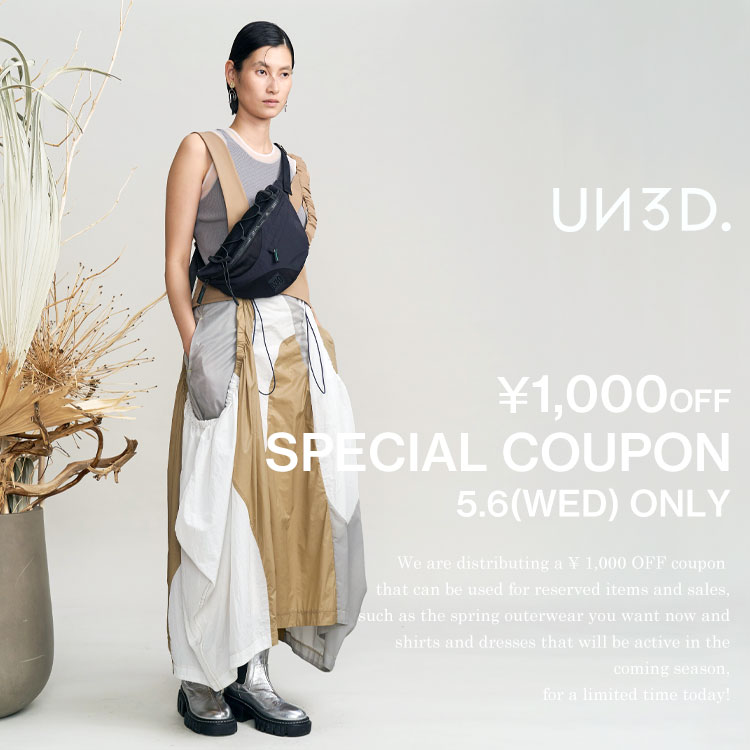 UN3D.�i�A���X���[�h�j�̃V���b�v�j���[�X�u1000�~OFF�N�[�|���IUN3D.�ŗ~�����A�C�e����������GET���悤!!!�v