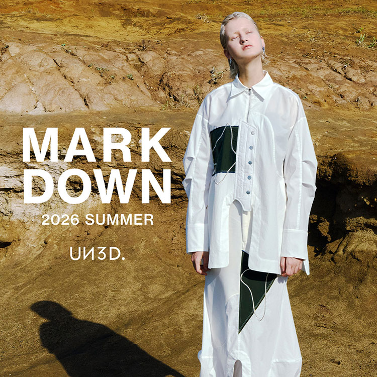 UN3D.�i�A���X���[�h�j�̃V���b�v�j���[�X�u�yMARK DOWN�z�Ă�SALE�A�C�e���ǉ����Ēl�����I�v