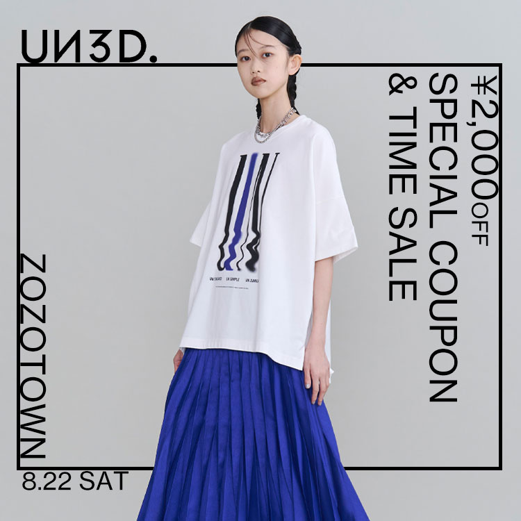 UN3D.�i�A���X���[�h�j�̃V���b�v�j���[�X�u2000�~OFF�N�[�|���v���[���g!!!���^�C���Z�[���J�Ò�!!!�v