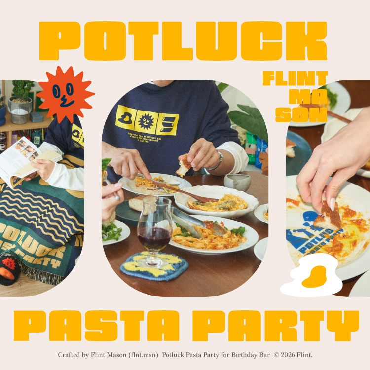 BIRTHDAY BAR�i�o�[�X�f�C�o�[�j�̃V���b�v�j���[�X�uPOTLUCK PASTA PARTY�IFLINT MASON × BIRTHDAY BAR���R���{�������v