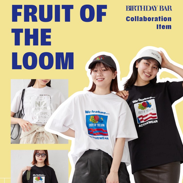BIRTHDAY BAR�i�o�[�X�f�C�o�[�j�̃V���b�v�j���[�X�uFRUIT OF THE LOOM�Ƃ̃R���{���[�V�����A�C�e�����o��I�v