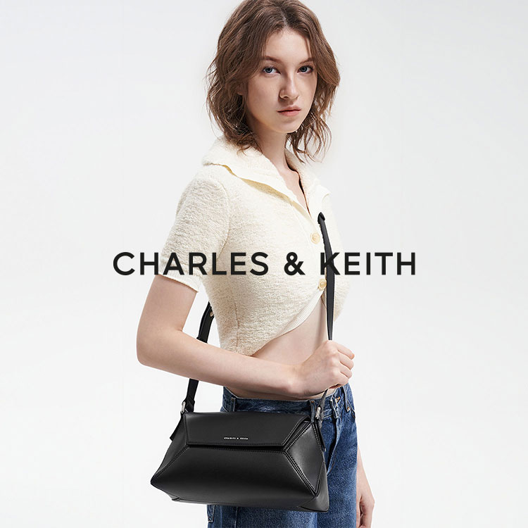 チャールズ & キース Nasrin ナスリン ジオメトリックトートバッグ CHARLES & KEITH｜Nasrin ナスリン ジオメトリックトートバッグ