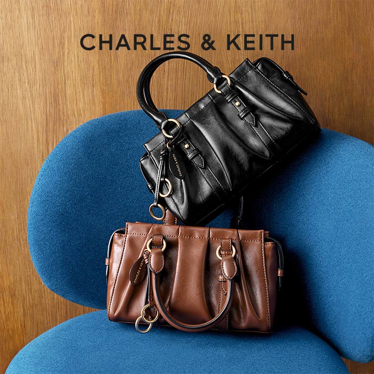 CHARLES & KEITH�i�`���[���Y���L�[�X�j�̃V���b�v�j���[�X�u�y�b�g�{�g��������A�����o�b�O���W�v
