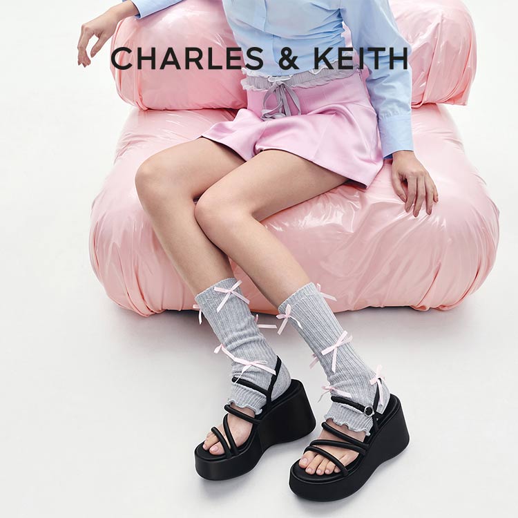 カットアウト エスパドリーユ ウエッジ（サンダル）｜CHARLES & KEITH