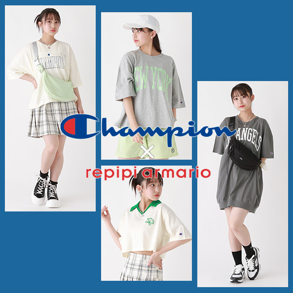 repipi armario｜レピピアルマリオのトピックス「☆repipi armario☆championコラボアイテム販売中！」 -  ZOZOTOWN