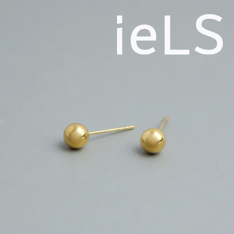 ieLS」SV925 シルバー ボールピアス 8mm（ピアス（両耳用））｜ieLS