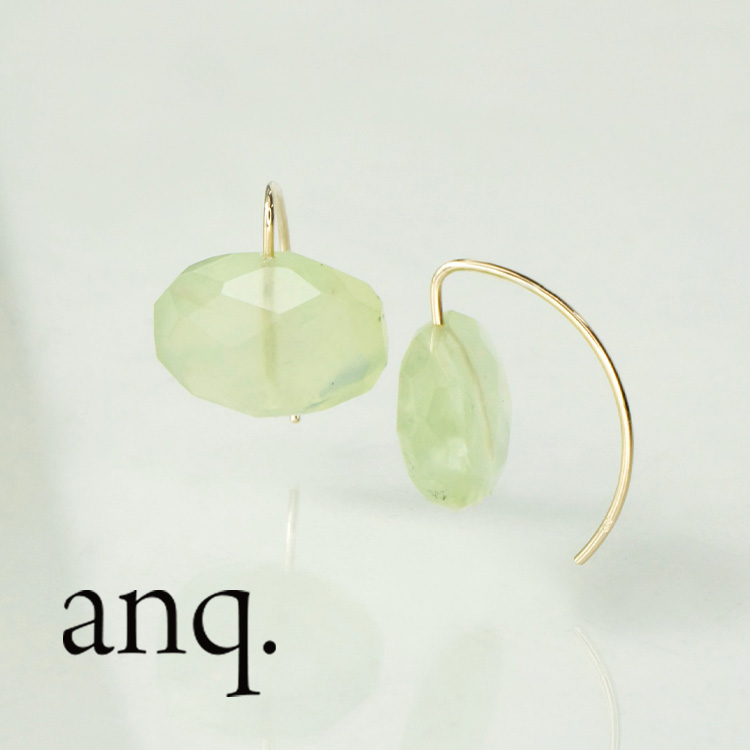 anq.】スモーキークォーツ ピアス / イヤリング | KU-CROISSANT