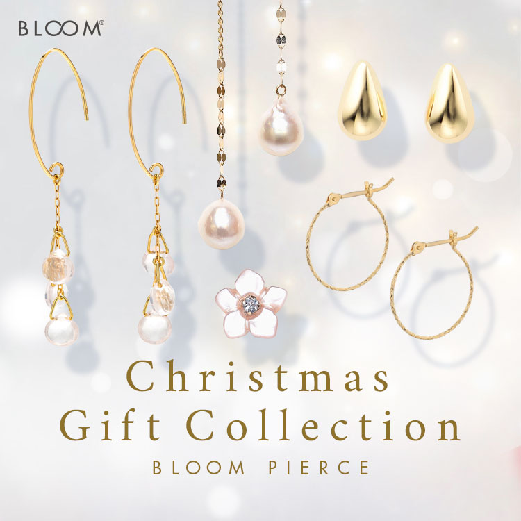 10月誕生石 K10 イエローゴールド エチオピアオパール ピアス BLOOM