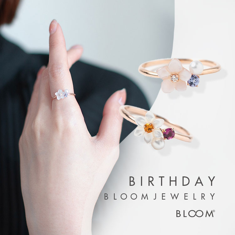 7月誕生花 K10 ピンクゴールド ユリ リング BLOOM/ブルーム（リング）｜BLOOM（ブルーム）のファッション通販 - ZOZOTOWN