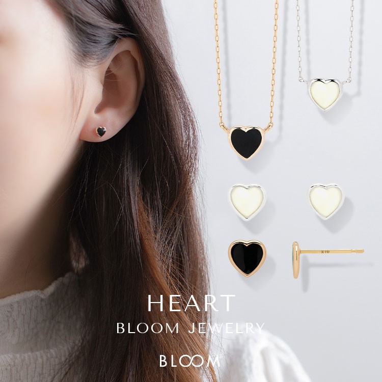 K10 ホワイトゴールド ハート ブレスレット BLOOM/ブルーム
