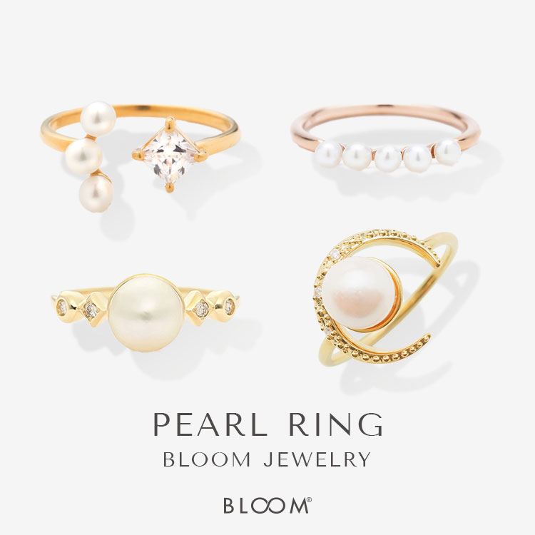 6月誕生石 シルバー 淡水パール リング（指輪） BLOOM/ブルーム