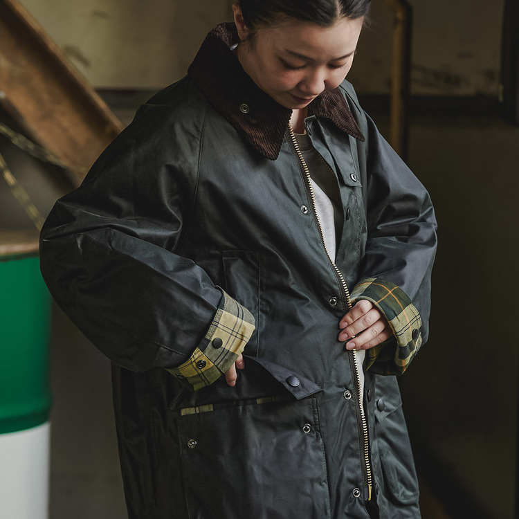 セール】barbour（バブアー） os wax burghley MWX1674SG91