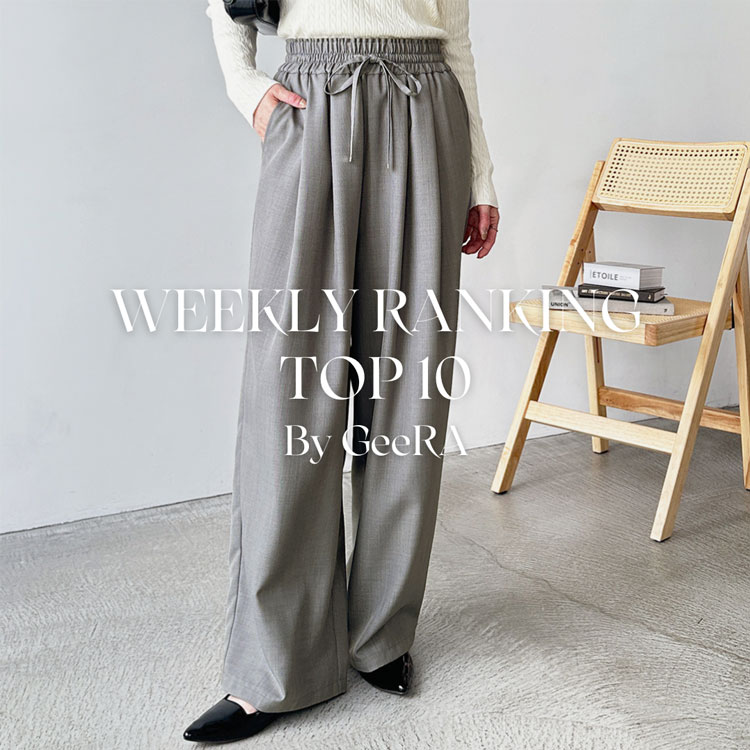 GeeRAiW[j̃Vbvj[XuyWEEKLY RANKINGzT̐lCLOTOP10v