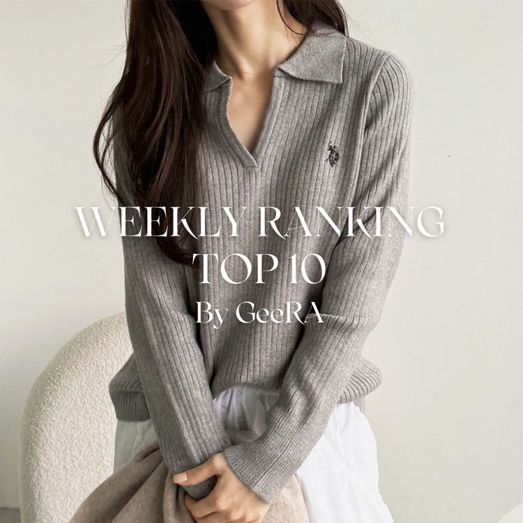 GeeRAiW[j̃Vbvj[XuyWEEKLY RANKINGzT̐lCLOTOP10v