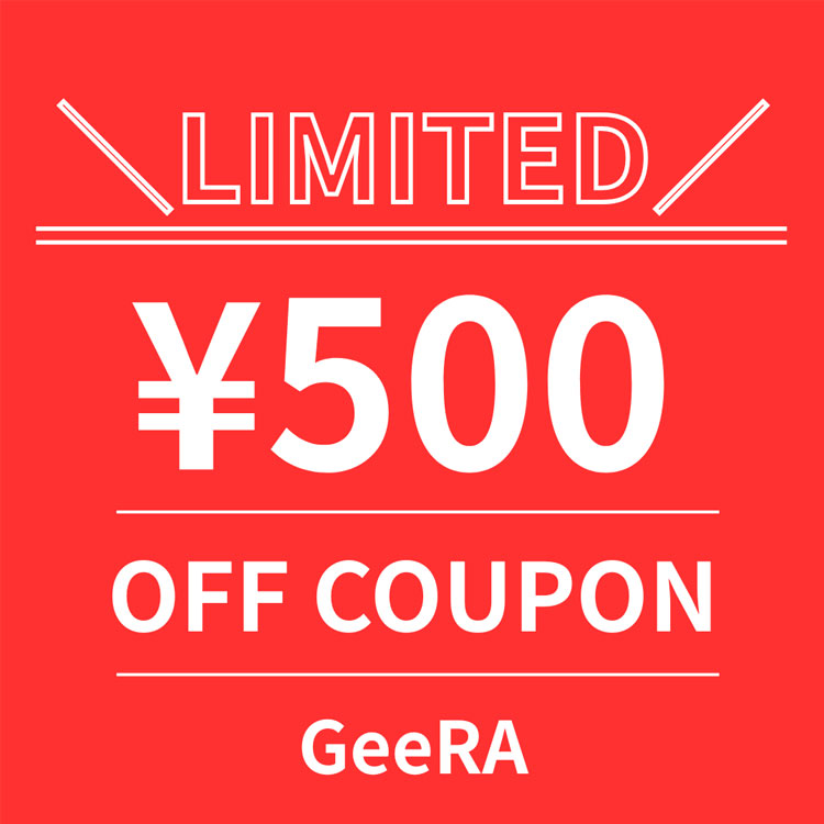 GeeRA�i�W�[���j�̃V���b�v�j���[�X�u�yGeeRA�z500�~OFF�N�[�|���v���[���g�I�v