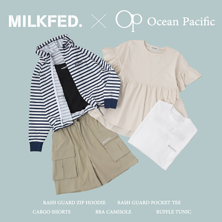 MILKFED.i~NtFhj̃Vbvj[Xu_MILKFED.× Ocean Pacific ^R{ACeIIv