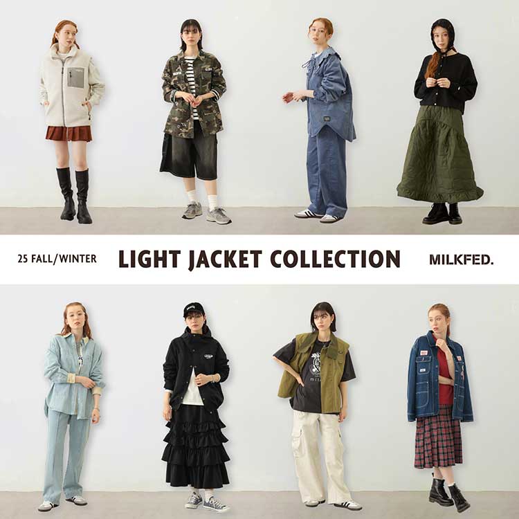 MILKFED.i~NtFhj̃Vbvj[Xu_LIGHT JACKET COLLECTION^v