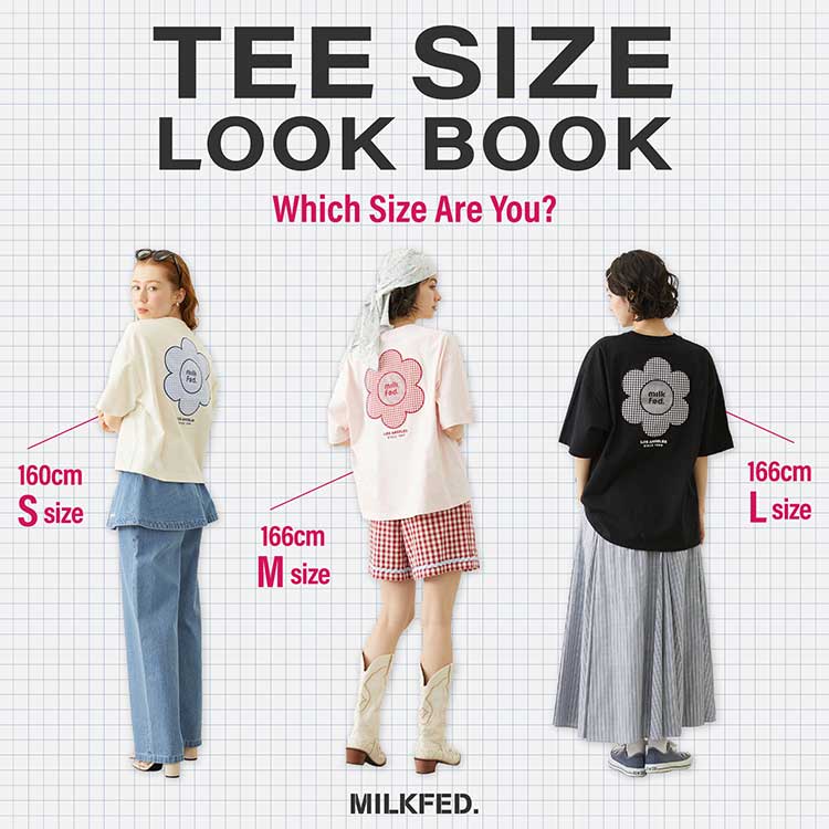 MILKFED.�i�~���N�t�F�h�j�̃V���b�v�j���[�X�u�_TEE SIZE LOOK BOOK�I�^���Ȃ��ɍ����T�C�Y�͂ǂ�H�v