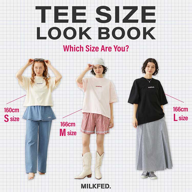 MILKFED.�i�~���N�t�F�h�j�̃V���b�v�j���[�X�u�_TEE SIZE LOOK BOOK�I�^���Ȃ��ɍ����T�C�Y�͂ǂ�H�v